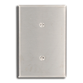 Leviton 84114-40 1-Gang No Device Blank Oversized Metal Wallplate